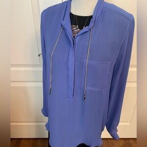 Marciano lavender cowl neck blouse